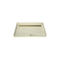 Redi Trench® 31 In x 48 In Barrier Free Tileable Shower Pan Base with Back Drain and Linear Trench
