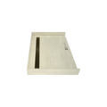 Redi Trench® 32 In x 48 In Barrier Free Tileable Shower Pan Base with Back Drain and Linear Trench
