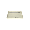 Redi Trench® 32 In x 48 In Barrier Free Tileable Shower Pan Base with Back Drain and Linear Trench