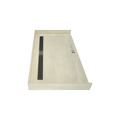 Redi Trench® 32 In x 60 In Barrier Free Tileable Shower Pan Base with Back Drain and Linear Trench