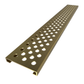 Base'N Bench® 32 In x 72 In Single Curb Tileable Shower Pan Base with Left Drain, Linear Trench, and Bench