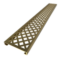 Base'N Bench® 32 In x 72 In Single Curb Tileable Shower Pan Base with Right Drain, Linear Trench, and Bench