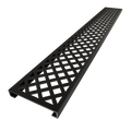 Base'N Bench® 32 In x 72 In Single Curb Tileable Shower Pan Base with Right Drain, Linear Trench, and Bench