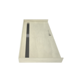 Redi Trench® 32 In x 63 In Barrier Free Tileable Shower Pan Base with Back Drain and Linear Trench