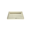 Redi Trench® 33 In x 48 In Barrier Free Tileable Shower Pan Base with Back Drain and Linear Trench
