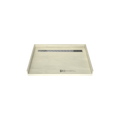 Redi Trench® 33 In x 48 In Barrier Free Tileable Shower Pan Base with Back Drain and Linear Trench