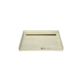 Redi Trench® 33 In x 48 In Barrier Free Tileable Shower Pan Base with Back Drain and Linear Trench