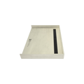 Redi Trench® 34 In x 48 In Barrier Free Tileable Shower Pan Base with Back Drain and Linear Trench