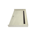 Redi Trench® 34 In x 60 In Barrier Free Tileable Shower Pan Base with Back Drain and Linear Trench