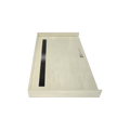 Redi Trench® 34 In x 60 In Barrier Free Tileable Shower Pan Base with Back Drain and Linear Trench