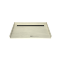 Redi Trench® 34 In x 60 In Barrier Free Tileable Shower Pan Base with Back Drain and Linear Trench