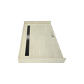 Redi Trench® 34 In x 60 In Barrier Free Tileable Shower Pan Base with Back Drain and Linear Trench