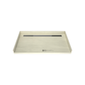 Redi Trench® 34 In x 60 In Barrier Free Tileable Shower Pan Base with Back Drain and Linear Trench