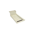 Base'N Bench® 34 In x 72 In Single Curb Tileable Shower Pan Base with Left Drain, Linear Trench, and Bench