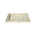 Redi Trench® 34 In x 60 In Single Curb Tileable Shower Pan Base with Left Drain and Linear Trench