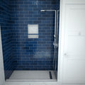 Redi Trench® 34 In x 60 In Single Curb Tileable Shower Pan Base with Right Drain and Linear Trench