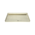 Redi Trench® 34 In x 63 In Barrier Free Tileable Shower Pan Base with Back Drain and Linear Trench