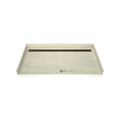 Redi Trench® 34 In x 63 In Barrier Free Tileable Shower Pan Base with Back Drain and Linear Trench