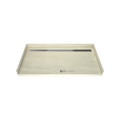 Redi Trench® 34 In x 63 In Barrier Free Tileable Shower Pan Base with Back Drain and Linear Trench