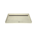Redi Trench® 34 In x 63 In Barrier Free Tileable Shower Pan Base with Back Drain and Linear Trench