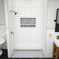 Redi Trench® 35 In x 48 In Barrier Free Tileable Shower Pan Base with Back Drain and Linear Trench