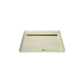 Redi Trench® 35 In x 48 In Barrier Free Tileable Shower Pan Base with Back Drain and Linear Trench