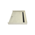 Redi Trench® 36 In x 48 In Barrier Free Tileable Shower Pan Base with Back Drain and Linear Trench