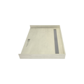 Redi Trench® 36 In x 48 In Barrier Free Tileable Shower Pan Base with Back Drain and Linear Trench