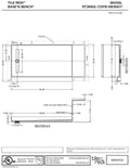 Base'N Bench® 36 In x 72 In Single Curb Tileable Shower Pan Base with Left Drain, Linear Trench, and Bench