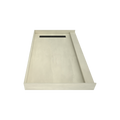 Redi Trench® 36 In x 60 In Single Curb Tileable Shower Pan Base with Right Drain and Linear Trench