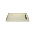 Redi Trench® 36 In x 60 In Single Curb Tileable Shower Pan Base with Right Drain and Linear Trench