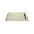 Redi Trench® 36 In x 60 In Single Curb Tileable Shower Pan Base with Right Drain and Linear Trench