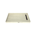 Redi Trench® 36 In x 60 In Single Curb Tileable Shower Pan Base with Right Drain and Linear Trench