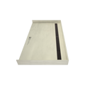 Redi Trench® 36 In x 63 In Barrier Free Tileable Shower Pan Base with Back Drain and Linear Trench