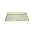 Redi Trench® 36 In x 63 In Barrier Free Tileable Shower Pan Base with Back Drain and Linear Trench