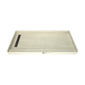 Redi Trench® 36 In x 72 In Single Curb Tileable Shower Pan Base with Left Drain and Linear Trench