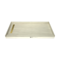 Redi Trench® 36 In x 72 In Single Curb Tileable Shower Pan Base with Left Drain and Linear Trench