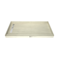 Redi Trench® 36 In x 72 In Single Curb Tileable Shower Pan Base with Left Drain and Linear Trench