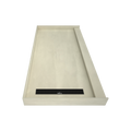 Redi Trench® 36 In x 72 In Single Curb Tileable Shower Pan Base with Left Drain and Linear Trench