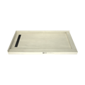 Redi Trench® 36 In x 72 In Double Threshold Corner Tileable Shower Pan Base with Left Drain and Linear Trench