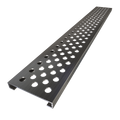 Redi Trench® 36 In x 72 In Double Threshold Corner Tileable Shower Pan Base with Left Drain and Linear Trench