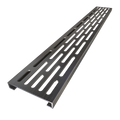 Redi Trench® 36 In x 72 In Double Threshold Corner Tileable Shower Pan Base with Left Drain and Linear Trench