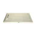 Redi Trench® 36 In x 72 In Double Threshold Corner Tileable Shower Pan Base with Left Drain and Linear Trench