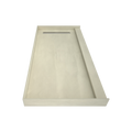 Redi Trench® 36 In x 72 In Single Curb Tileable Shower Pan Base with Right Drain and Linear Trench