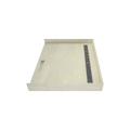 Redi Trench® 38 In x 48 In Barrier Free Tileable Shower Pan Base with Back Drain and Linear Trench