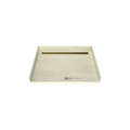 Redi Trench® 38 In x 48 In Barrier Free Tileable Shower Pan Base with Back Drain and Linear Trench