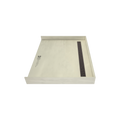 Redi Trench® 38 In x 48 In Barrier Free Tileable Shower Pan Base with Back Drain and Linear Trench