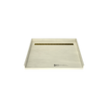 Redi Trench® 38 In x 48 In Barrier Free Tileable Shower Pan Base with Back Drain and Linear Trench