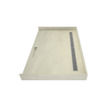 Redi Trench® 38 In x 60 In Barrier Free Tileable Shower Pan Base with Back Drain and Linear Trench