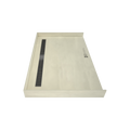 Redi Trench® 38 In x 60 In Barrier Free Tileable Shower Pan Base with Back Drain and Linear Trench